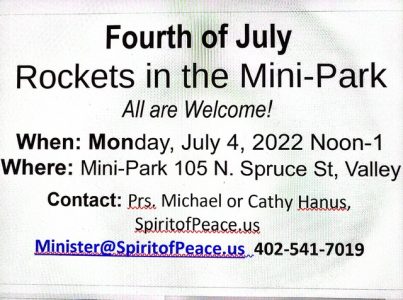 Free Independence Day Rockets in Minipark
