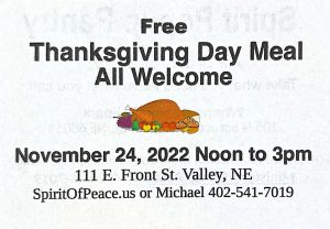 Free Thanksgiving Day 2022 Meal